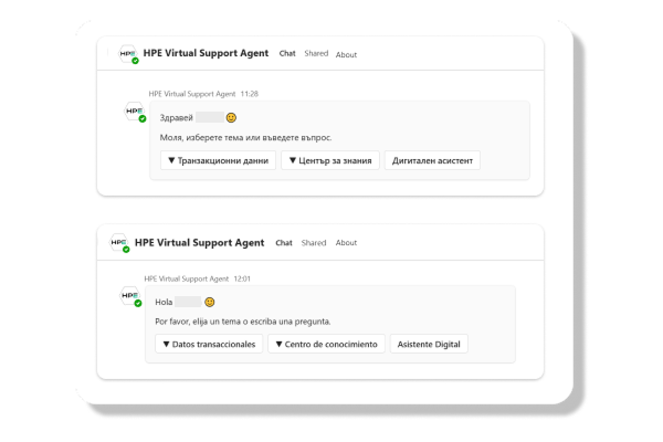 Global multilingual AI support